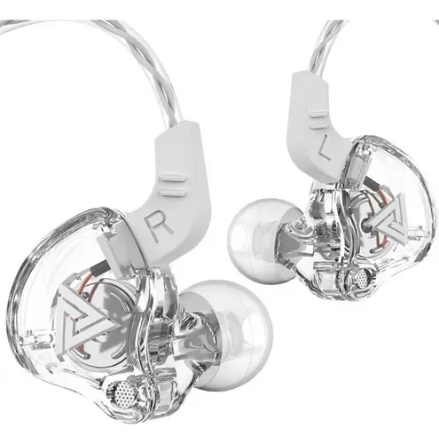 AURICULARES DE CABLE GAMER QKZ AK6 - CONEXION AUXILIAR - BLANCO