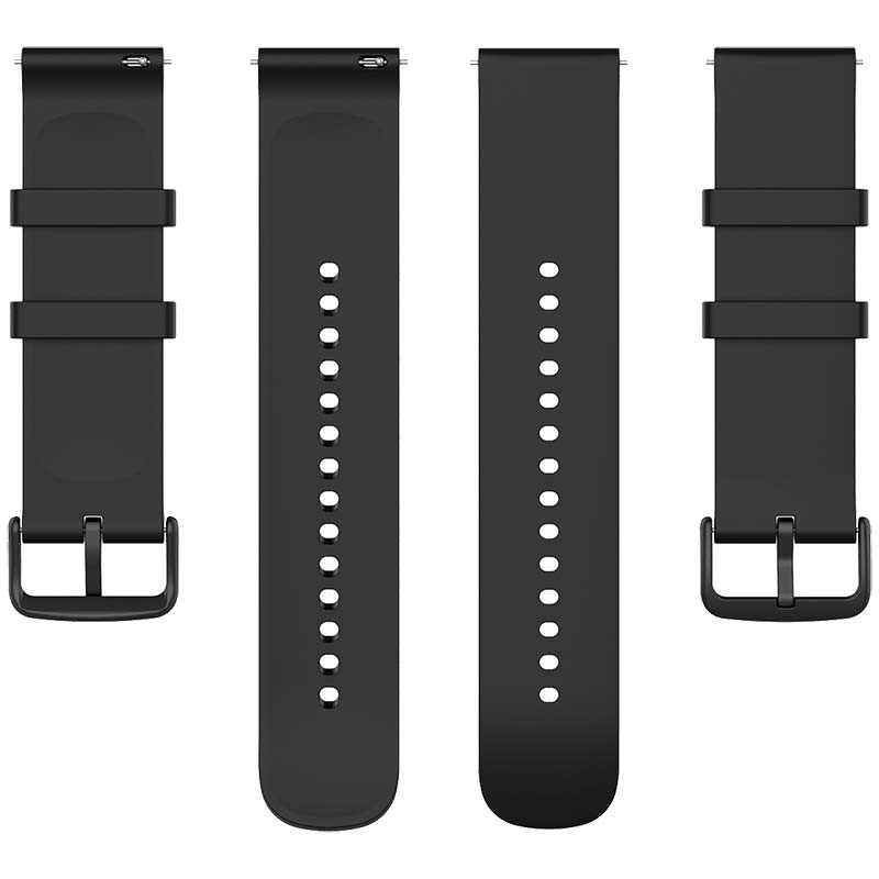 CORREA 22MM - NEGRO - SILICONA HEBILLA NEGRA - CUBITT - SAMSUNG