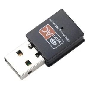 RECEPTOR WIFI - DOBLE BANDA - 600 MBPS - USB - NANO - PC - LAPTOP - 2.4 GHZ - 5 GHZ