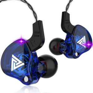 AURICULARES DE CABLE GAMER QKZ AK6 - CONEXION AUXILIAR - AZUL