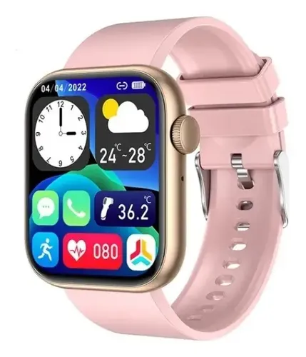 SMARTWATCH LIGE - ROSADO - 2 CORREAS - BLUETOOTH - Imagen 2