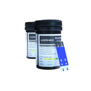 TIRAS REACTIVAS - GLUCOMETRO - AKERMED - 25 PIEZAS