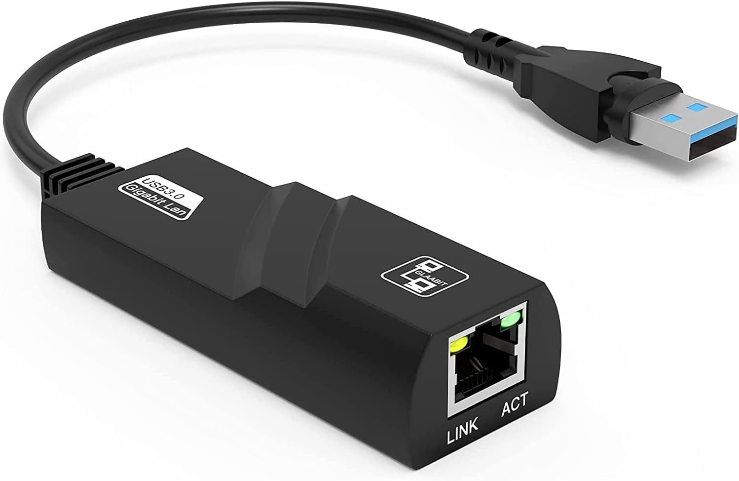 ADAPTADOR ETHERNET 3.0 GIGABIT - USB (M) A RJ45 (H) LAN - 1000MBPS - Imagen 2