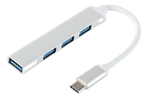 REGLETA MULTIPUERTOS TIPO C - 4 PUERTOS USB - HUB - Imagen 3