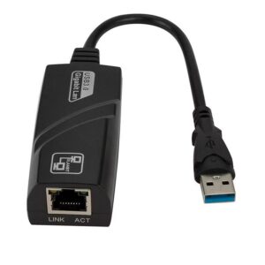 ADAPTADOR ETHERNET 3.0 GIGABIT - USB (M) A RJ45 (H) LAN - 1000MBPS