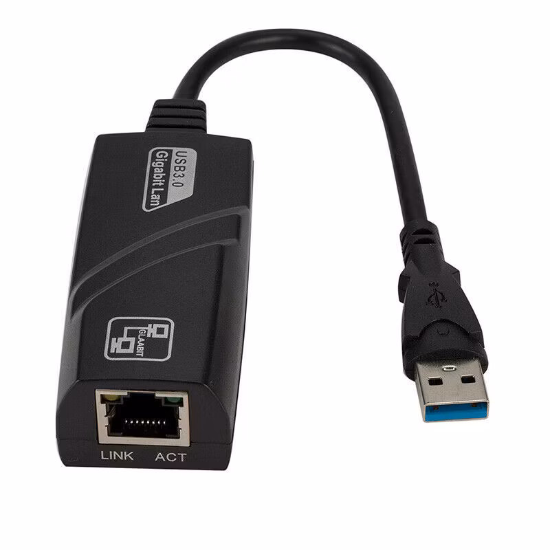 ADAPTADOR ETHERNET 3.0 GIGABIT - USB (M) A RJ45 (H) LAN - 1000MBPS