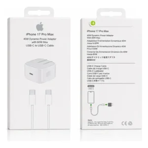 CARGADOR DE IPHONE 40 WATTS CON CABLE TIPO C A TIPO C - 17 PRO MAX
