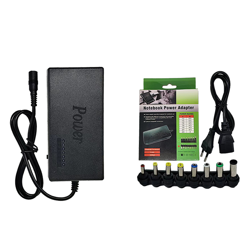CARGADOR PARA LAPTOP UNIVERSAL - VOLTAJE AJUSTABLE - 8 PUNTAS