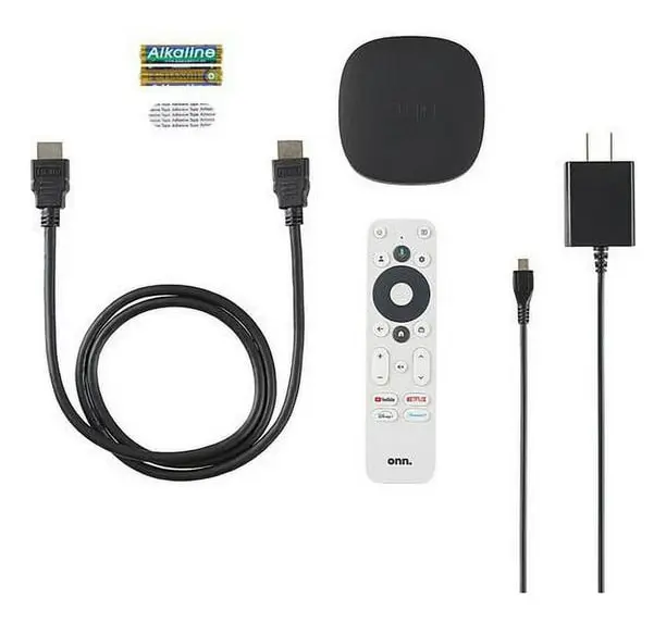 ONN TV 4K – CONTROL DE VOLUMEN – NETFLIX – YOUTUBE – PRIME VIDEO – GOOGLE - CABLE DE CARGA - Imagen 2