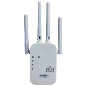 REPETIDOR WIFI - 600 MBPS - 4 ANTENAS - EXTENSOR DE RANGO - FIBRA ÓPTICA