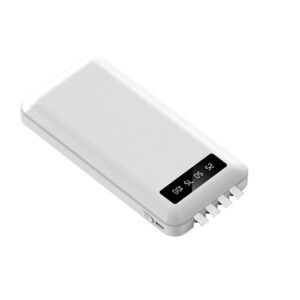 POWERBANK 10.000 MAH - INCLUYE CABLE TIPO C - LIGHTNING - MICRO USB - LINTERNA