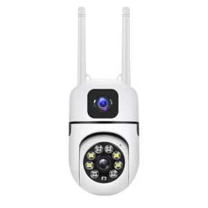 CAMARA DE SEGURIDAD WIFI DOBLE - EXTERIORES E INTERIORES - 360° - ALARMA - SEGUIMIENTO MOVIL - CONTROL DE LUZ - APP V380 PRO