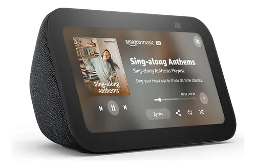 ALEXA ECHO SHOW 5 - CORNETA INTELIGENTE - NEGRA- BLUETOOTH - MANOS LIBRES - PANTALLA - Imagen 4