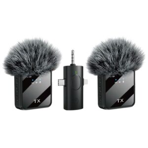 MICROFONO BALITA DOBLE - TIPO C - LIGHTNING - AUXILIAR - CORTA VIENTOS