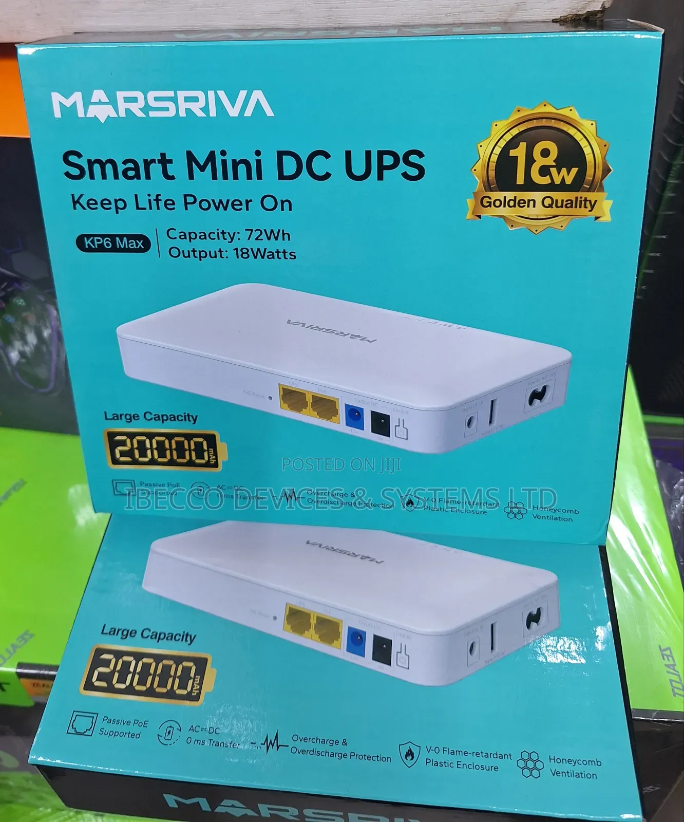 MINI UPS 20.000MAH - MARSRIVA - ROUTER - MODEM - SALIDAS 12V / 9V / 5V - Imagen 2