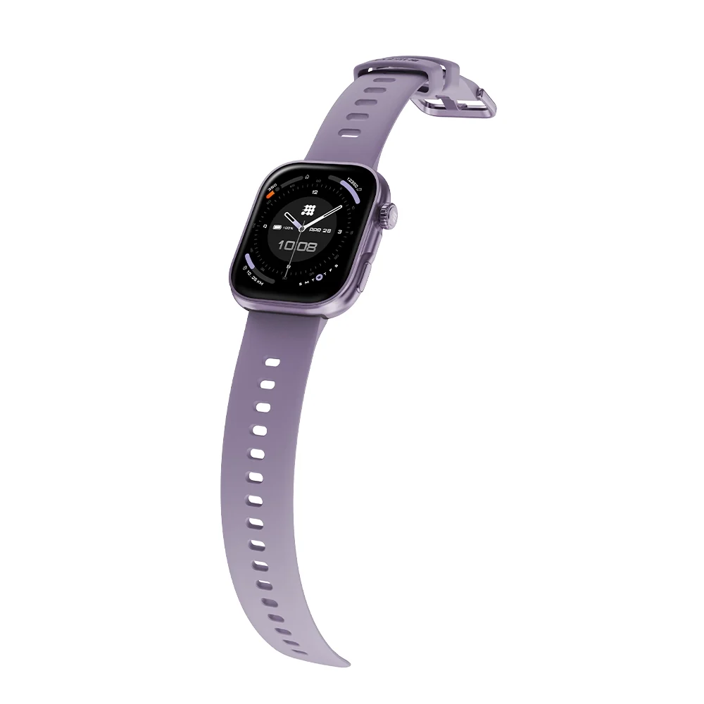SMARTWATCH CUBITT VIVA 2 - LILA - RESISTENTE AL AGUA 3O METROS - NOTIFICACIONES - RITMO CARDIACO - ASISTENTE DE VOZ - MONITOR DE ESTRES - Imagen 3