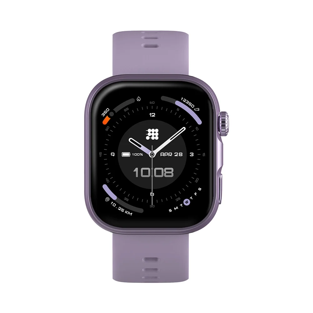 SMARTWATCH CUBITT VIVA 2 - LILA - RESISTENTE AL AGUA 3O METROS - NOTIFICACIONES - RITMO CARDIACO - ASISTENTE DE VOZ - MONITOR DE ESTRES - Imagen 4