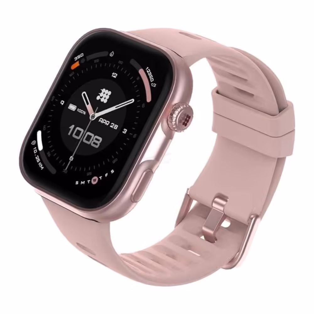 SMARTWATCH CUBITT VIVA 2 - ROSADO - RESISTENTE AL AGUA 3O METROS - NOTIFICACIONES - RITMO CARDIACO - ASISTENTE DE VOZ - MONITOR DE ESTRES - Imagen 3
