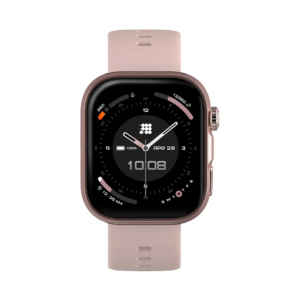 SMARTWATCH CUBITT VIVA 2 - ROSADO - RESISTENTE AL AGUA 3O METROS - NOTIFICACIONES - RITMO CARDIACO - ASISTENTE DE VOZ - MONITOR DE ESTRES - Imagen 4