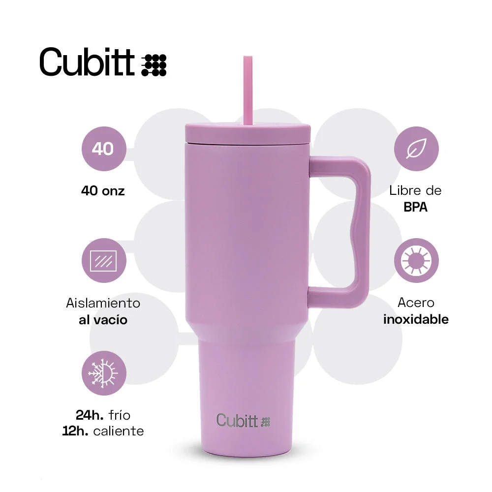 TERMO CUBITT TUMBLER - FUCSIA - 40 oz - 24H frío - 12H CALIENTE - ALTURA 31 CM - Imagen 2