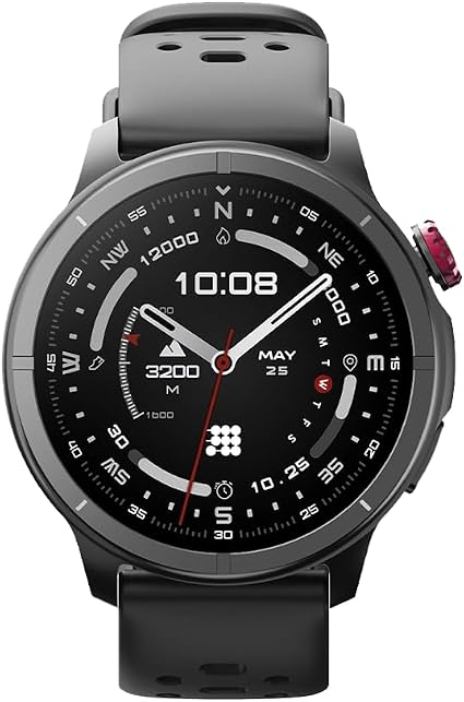 SMARTWATCH CUBITT AURA PRO 2 - NEGRO - RESISTENTE AL AGUA 3O METROS - NOTIFICACIONES - RITMO CARDIACO - ASISTENTE DE VOZ - MONITOR DE ESTRES