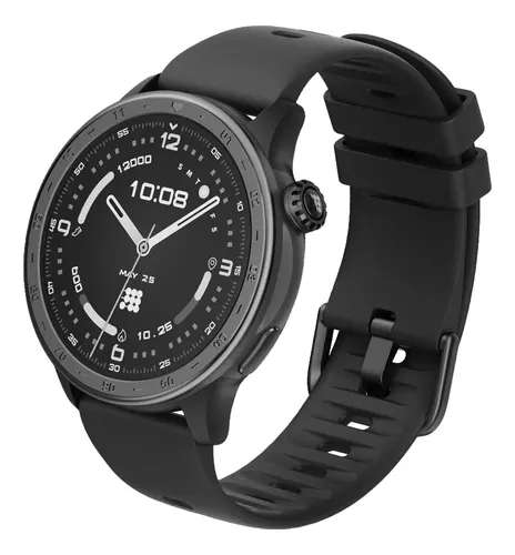SMARTWATCH CUBITT AURA 2 - NEGRO - RESISTENTE AL AGUA 3O METROS - NOTIFICACIONES - RITMO CARDIACO - ASISTENTE DE VOZ - MONITOR DE ESTRES