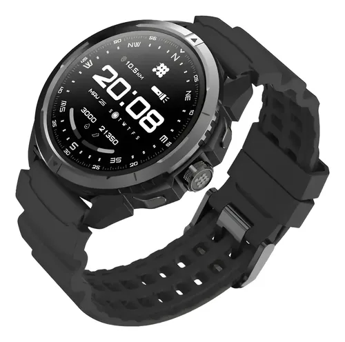 SMARTWATCH CUBITT TERRA - NEGRO - RESISTENTE AL AGUA 3O METROS - NOTIFICACIONES - RITMO CARDIACO - ASISTENTE DE VOZ - MONITOR DE ESTRES - Imagen 2